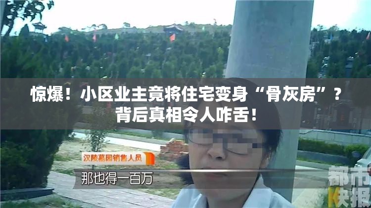 惊爆！小区业主竟将住宅变身“骨灰房”？背后真相令人咋舌！